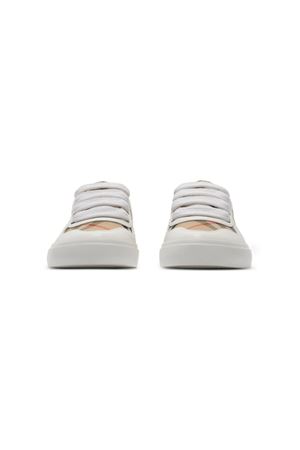 white leather sneakers BURBERRY KIDS | 8089736B9368